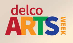 Delco Arts Week logo on background