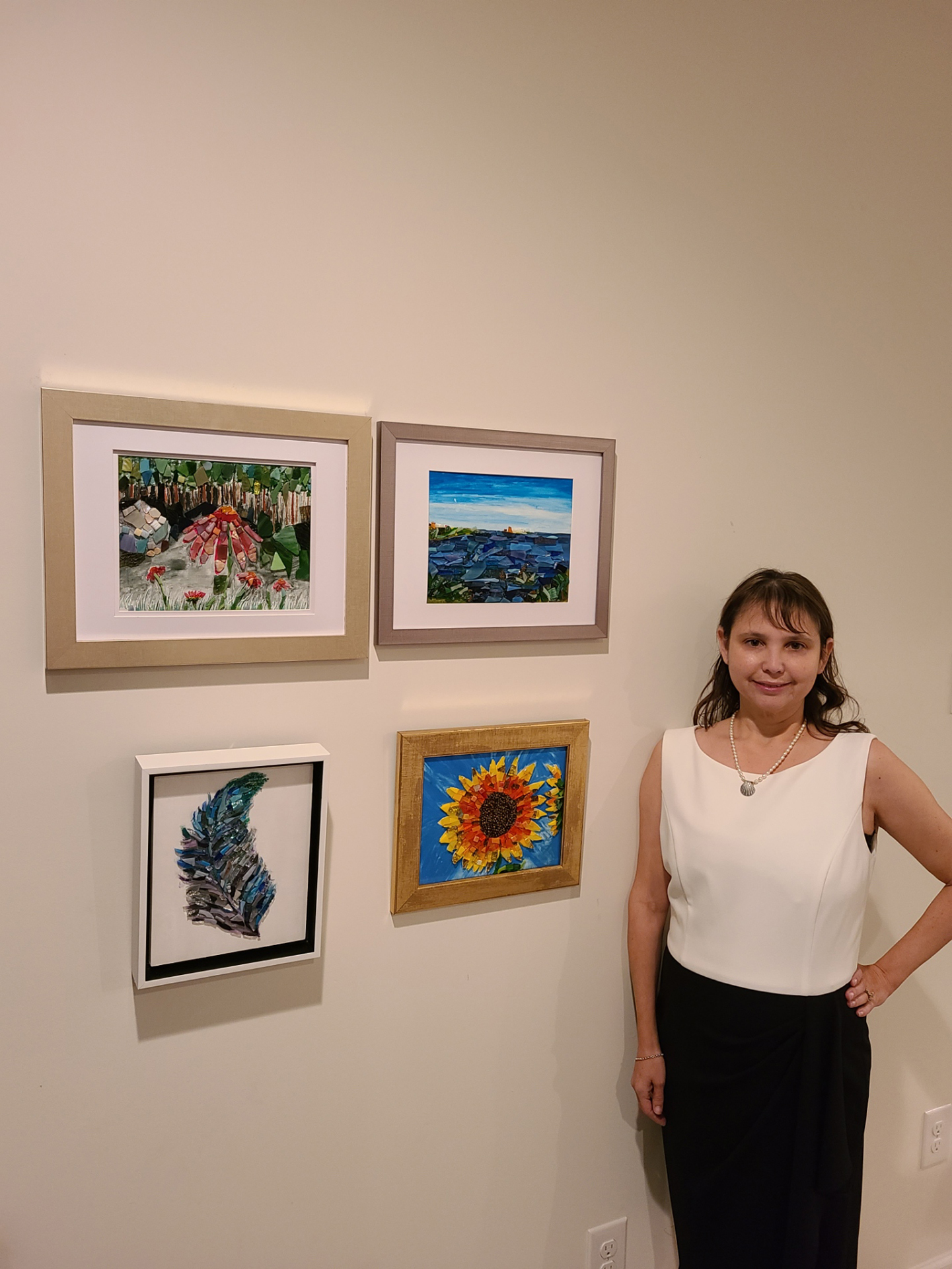Ivy Egger with her art