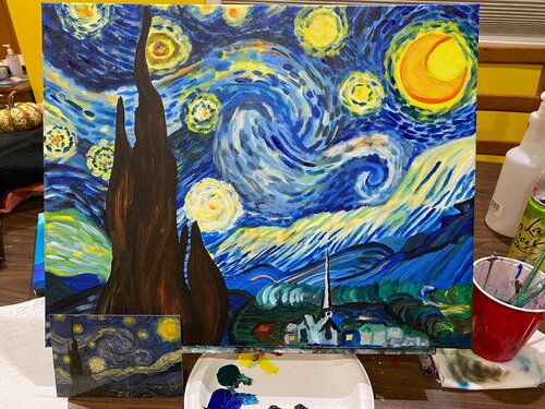 Starry Night Family Paint Night