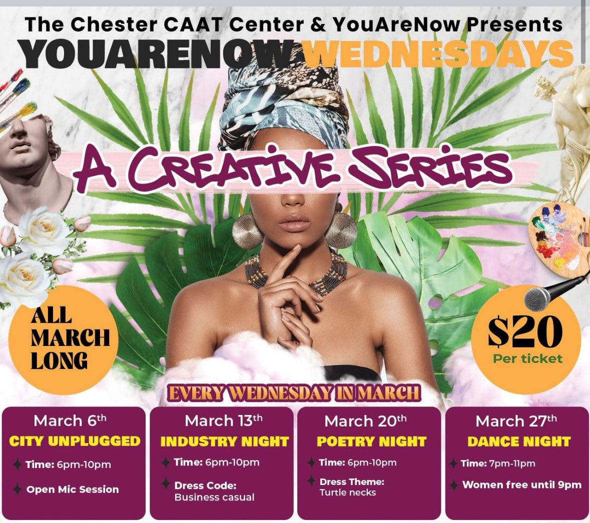 Downtown CAAT Center March events