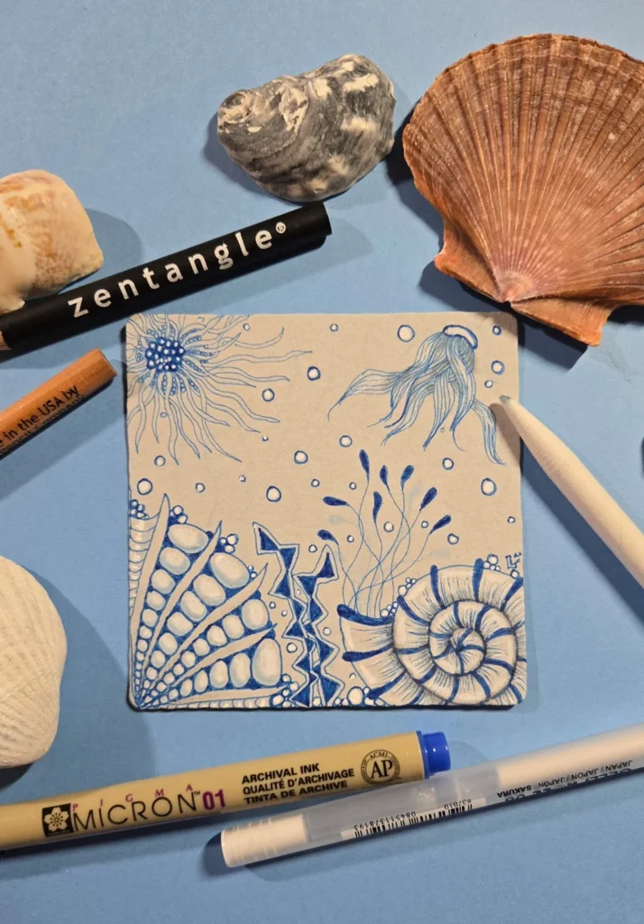 Beachy Zentangle June 29
